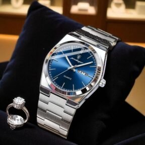 RELOJ CLASIC FONDO AZUL