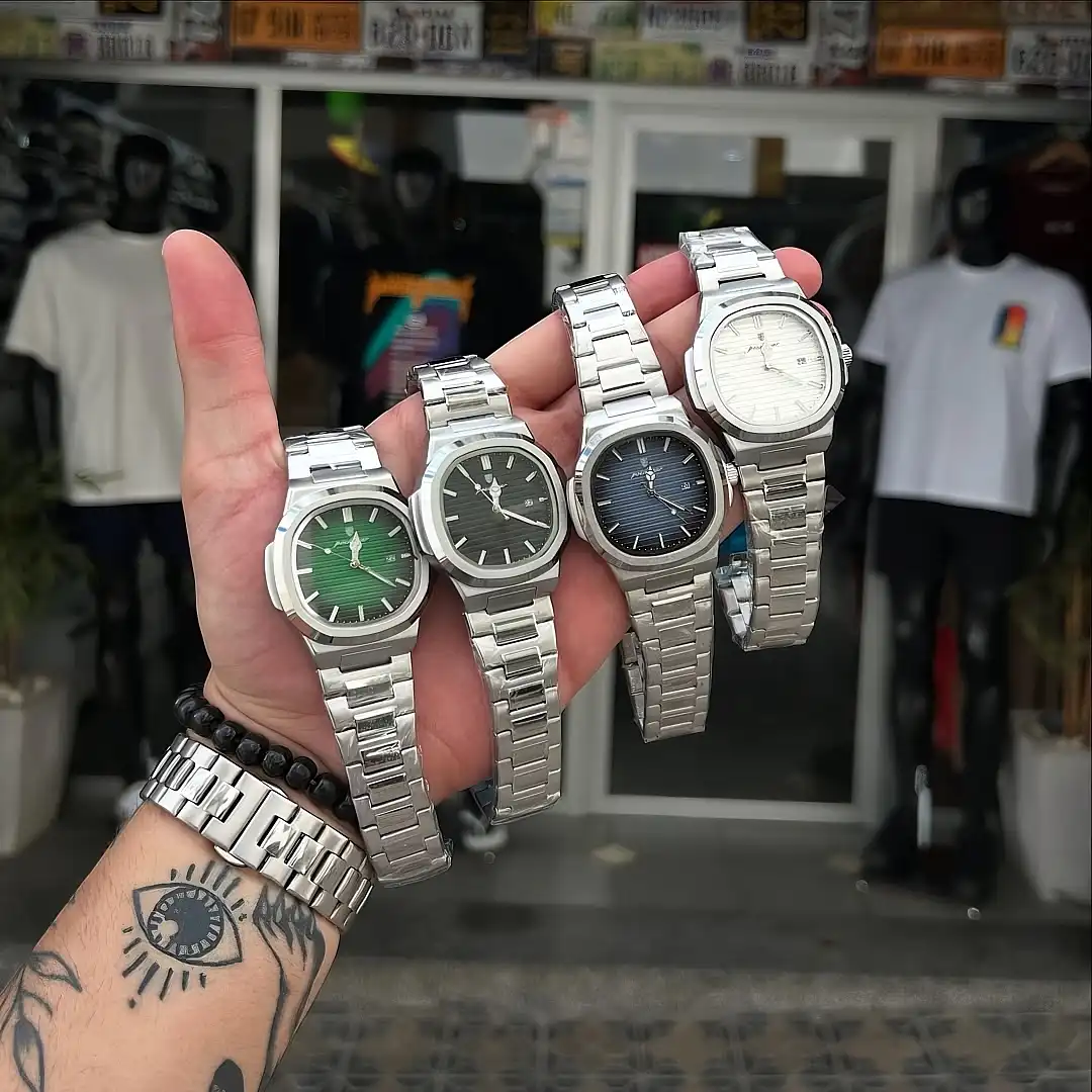 RELOJ NAITILUS PLATEADO DE LUJO - Imagen 9